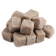 Many brown sugar coated Licorice Cubes, imported Holland Griotten with soft black licorice inside, bite-sized, sweet, savory.