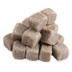 Brown licorice cubes, sweet and savory, bite-sized, with a brown sugar coating. Imported Holland black licorice candy.