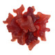 Pile of red licorice beagles, cute gummy dog candy from Holland. Cherry, strawberry, black currant flavors.