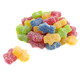Bulk unwrapped Sour Gummy Blockheads, approx. 155 per lb, rainbow Strawberry, Orange, Lemon, Apple, Blueberry flavors.