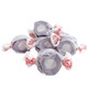Pile of purple Taffy Town Huckleberry Salt Water Taffy, approximately 65 pieces, sweet bold berry flavor.