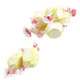 Taffy Town Lemon Cream Salt Water Taffy, approximately 65 yellow & cream pieces per pound, sweet and tart, USA made.