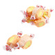 Bright orange Mango Salt Water Taffy, 65 pieces per pound, sweet and tart tropical luau candy.