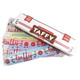 McCraw's Giant Flat Taffy, 24 assorted 12-inch pieces, individually wrapped retro old-fashioned candy.