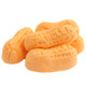 Orange Circus Peanuts, peanut-shaped banana marshmallow candy, approx 60 pieces per pound.