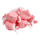 Bright pink Taffy Town Salt Water Taffy, sweet strawberry flavor, approx 65 pieces per pound, delicious candy.