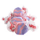 Taffy Town Salt Water Taffy, tropical punch flavor, purple, approx 65 pieces per pound, gluten-free, bulk wrapped.