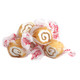 Taffy Town Salt Water Taffy Caramel Swirls, brown & cream swirled, chewy, bulk wrapped candy, approx 65 pieces.