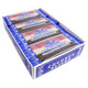 Neapolitan Coconut Candy Bars, 24 count, with brown chocolate, pink strawberry, and white vanilla layers, dye-free.