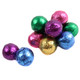 Madelaine Assorted Dark Chocolate Balls, premium, foil-wrapped in green, blue, gold, purple, pink.