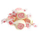 Pink, yellow Taffy Town Salt Water Taffy Strawberry Cheesecake, approx 65 pieces, creamy, tangy, gluten-free candy.