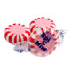 Quality Spi-C Cinnamon Mints, bold red, individually wrapped hard candy, spicy cinnamon peppermint flavor, approx 90 per pound.