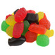 Jujyfruits chewy nostalgic candy, colorful assortment of red, orange, yellow, green, black fruit flavors, 170 pieces per pound.