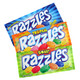Assorted Razzles 24 pack, featuring 8 Original, 8 Sour, 8 Tropical flavors. Vibrant rainbow colored candy and gum.
