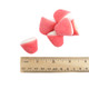 Pink Strawberry Gummy Drops, bulk unwrapped, approx. 80 pieces per pound. Irresistible non-GMO candy.