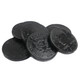 image of black foil chocolate coins