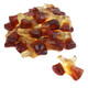 Haribo Gummy Cola Bottles, realistic brown soda pop candy, 1-inch size, approximately 120 pieces per pound.