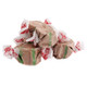 Taffy Town Chocolate Mint Salt Water Taffy. Green, brown, 65 pieces per pound. Gluten-free, USA made.