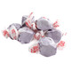 Vibrant purple Salt Water Taffy Grape, approximately 65 chewy pieces per pound, bulk-wrapped, gluten-free.