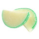 5LB box of approx. 90 unwrapped, green pear jelly candy fruit slices, soft, sweet, juicy, sugar-coated.