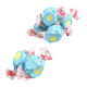 Taffy Town Passion Fruit Salt Water Taffy, bright blue with yellow center, approx 65 gluten-free pieces per pound.