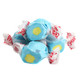 Taffy Town Passion Fruit Salt Water Taffy, bright blue with yellow center, approx 65 pieces per pound, gluten-free candy.