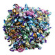 Bulk Glitterati Mint Medley. 6 assorted Italian mini mints, many colors, ~440 refreshing pieces per pound.