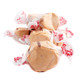 Brown & orange Salt Water Taffy Pumpkin Pie candy, individually wrapped, soft, creamy, gluten-free, 65 pieces.
