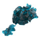 Blue Gummy Dolphins, 2.5 inches, realistic dolphin shape, sweet blueberry flavor. Approximately 57 pieces per pound.