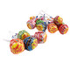Chupa Chups lollipops, bulk, approx 33 per pound. Assorted colors, Cherry, Orange, Strawberry, Watermelon, Yogurt flavors.