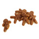 Brown Gummy Gingerbread Men, approx 80 pieces per pound, delicious Christmas candy for sharing.
