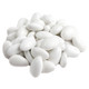 White Jordan Almonds, elegant wedding candy, crunchy almond with a sweet white candy shell, approx. 110 pieces per pound.