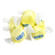 Vibrant yellow Sugar Free Banana Salt Water Taffy, approx 65 pieces. Taffy Town brand, chewy, juicy, gluten free.