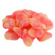 Haribo Gummy Peach Slices, vibrant orange, chewy, sugar-dusted, approx. 60 slices per pound.