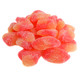 Vibrant orange Haribo Gummy Peach Slices, chewy texture, authentic peach flavor, sugar-dusted. Approx 60 per pound.