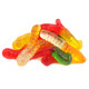 Albanese Mini Gummy Worms, small, vibrantly colored, rainbow assortment, approximately 95 worms per pound.