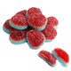 Red and pink strawberry-filled gummy brains, about 60 per pound, perfect for Halloween candy.