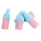 Giant sour bubble gum bottles, chewy gummy cola bottle candy. Tangy bubble gum flavor sweets, nostalgic bulk party treats.