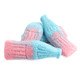 Giant sour bubble gum flavored gummy cola bottles candy, brown and white.