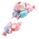 Juicy Berries and Creme Salt Water Taffy, ~65 pieces/lb. Pink, purple, blue, red huckleberry, strawberry, blueberry cream flavors.