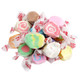Taffy Town assorted whipped salt water taffy, many colorful individually wrapped pieces, approx. 65 pieces per pound.