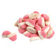 Pink Gummy Strawberry Cake, soft foamy bottom, approx. 150 pieces per pound. Sweet Kervan candy.