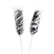 Black twist lollipops, 30 count, individually wrapped, with rich black cherry flavor and sophisticated swirl design.