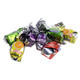 Colombina Fancy Fruit Filled Assorted Hard Candies, vibrant red, green, purple, yellow, 84 pieces, bulk wrapped.