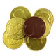 Gold Palmer Half Dollar Chocolate Coins, JFK & eagle design, 1.5 inches, approx 68 coins per pound.