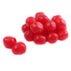 Bright red Cherry Chewy Sour Balls, tangy cherry flavor, chewy, sour and sweet, approx 95 pieces per pound.