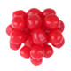 Bright red cherry chewy sour balls, approximately 95 pieces per pound, with tangy cherry flavor.