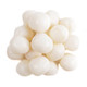 White Pina Colada Chewy Sour Balls, 95 pieces per pound, tangy sweet tropical chewy candy.