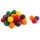 Assorted Chewy Sour Balls, shiny bright rainbow colors, Cherry, Lemon, Orange, Green Apple, Grape. Approx 95 per pound.