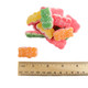 Rainbow Gummy Sour Triple Bears, sugar-dusted and chewy. Bright, bite-sized sour-sweet candy, approx. 100 per pound.